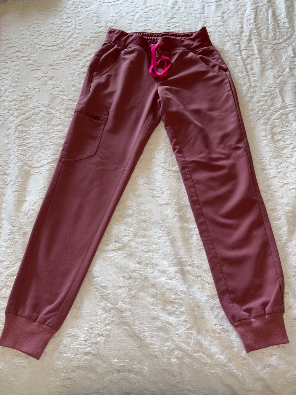 Figs Women’s Gently Loved Technical Collection Jogger Pants PO 3561 Mauve XS